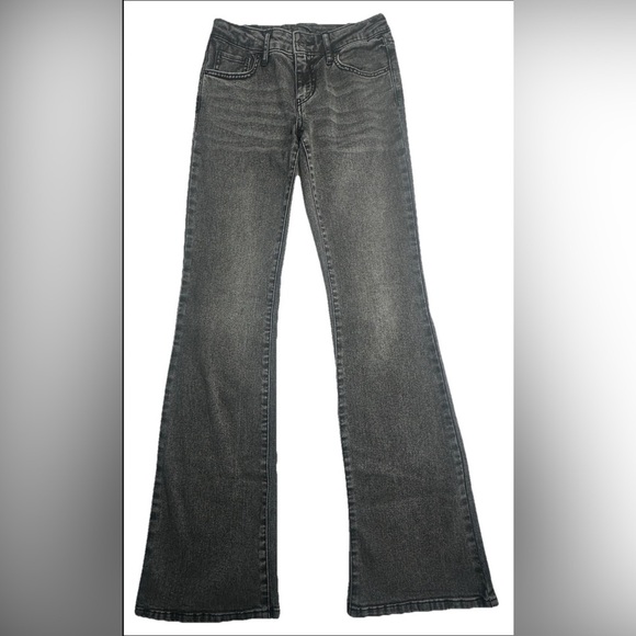 wild fable Denim - WILD FABLE Low Rise Flare Light Dark Wash Denim Jeans Size 2 /31.5 Inseam